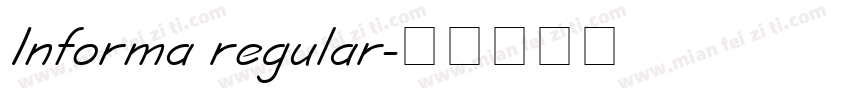 Informa regular字体转换
